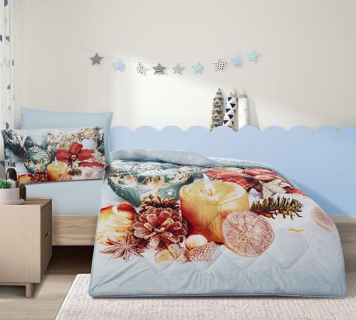 مفرش سرير اطفال لولو يويو صيفي 4 قطع - شموع