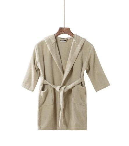 روب استحمام أطفال كانون قطن 100% - بيج غامق