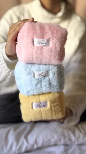 Luxe plush pouch