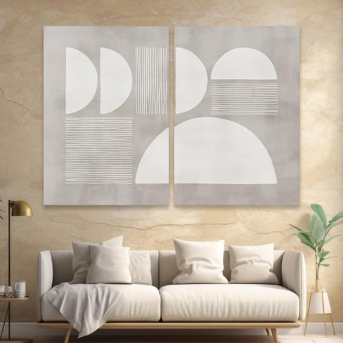 طقم مكون من عدد لوحتين بتصميم مودرن