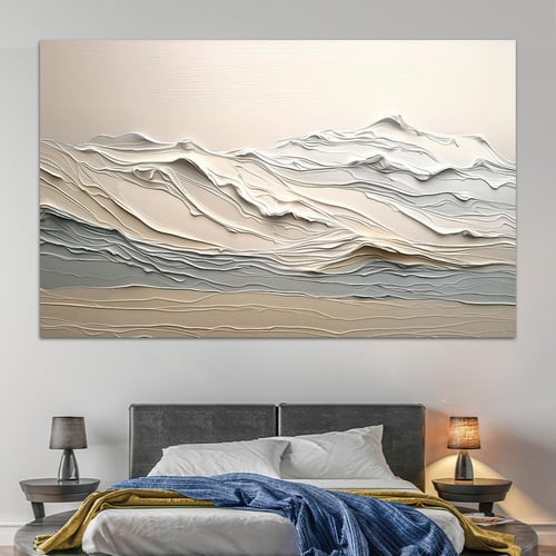 لوحة جدارية تجريدية بتصميم مودرن