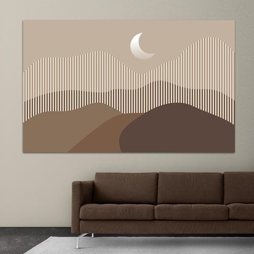 لوحة جدارية تجريدية بتصميم مودرن