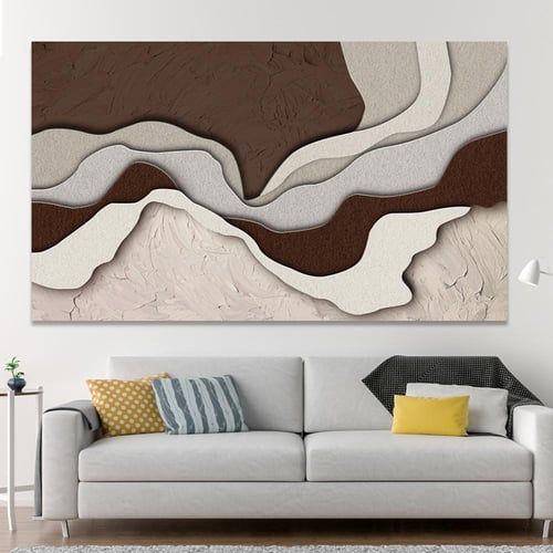 لوحة جدارية تجريدية بتصميم مودرن