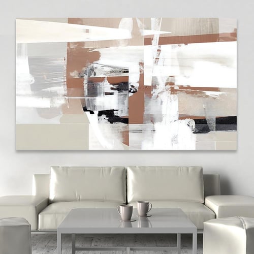 لوحة جدارية تجريدية بتصميم مودرن