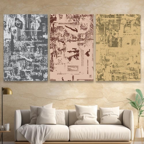 طقم من 3 لوحات بصميم مودرن