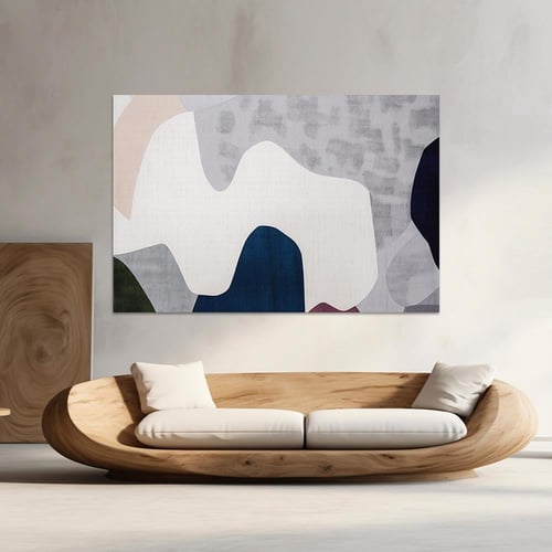 لوحة جدارية تجريدية بتصميم مودرن