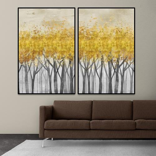 طقم مكون من عدد لوحتين بتصميم مودرن