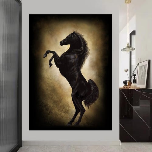 لوحة خيول بتصميم مودرن