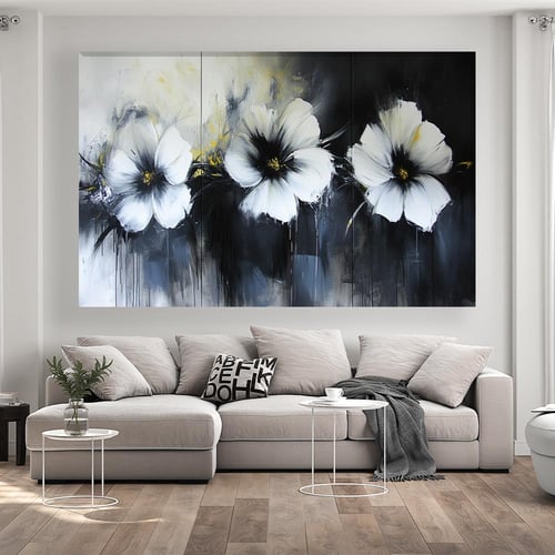 لوحة ورد بتصميم مودرن