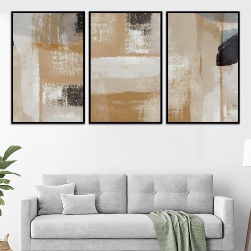طقم من 3 لوحات بتصميم مودرن