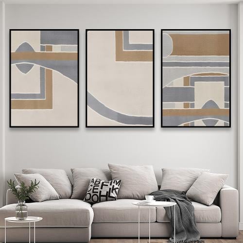 طقم من 3 لوحات بتصميم مودرن