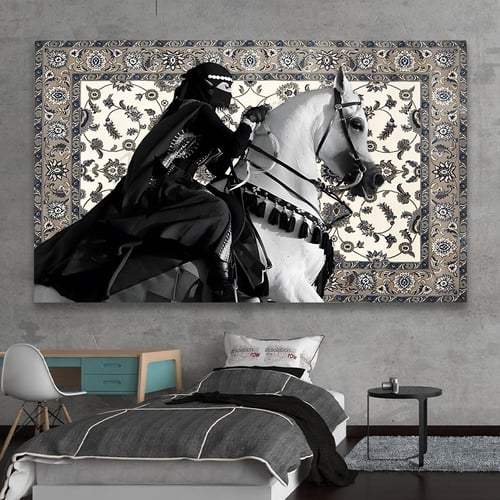 لوحة خيول بتصميم مودرن