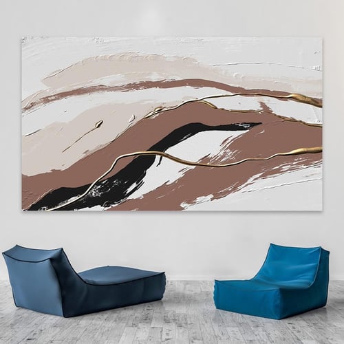 لوحة جدارية تجريدية بتصميم مودرن