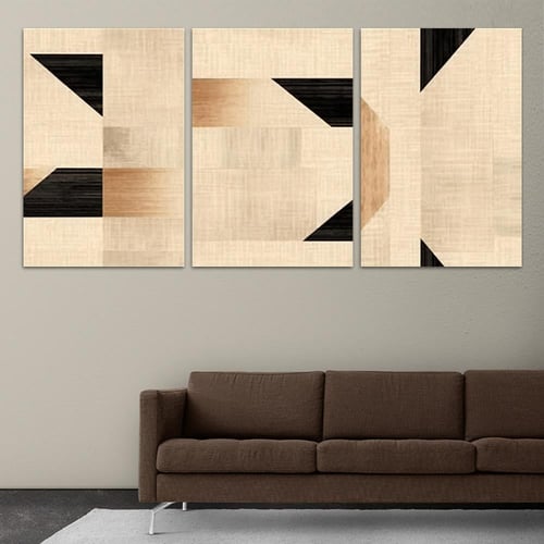 طقم من 3 لوحات بتصميم مودرن