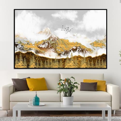 لوحة جدارية تجريدية بتصميم مودرن