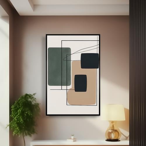 لوحة جدارية فن تجريدي مودرن