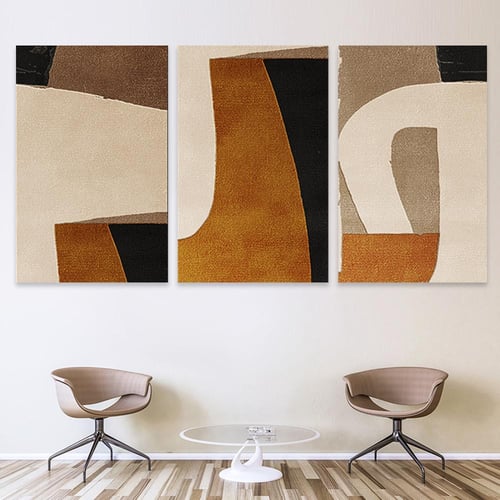 طقم من 3 لوحات بتصميم مودرن