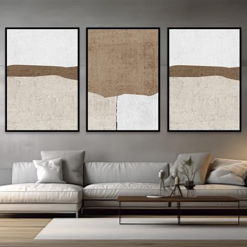 طقم من 3 لوحات بصميم مودرن