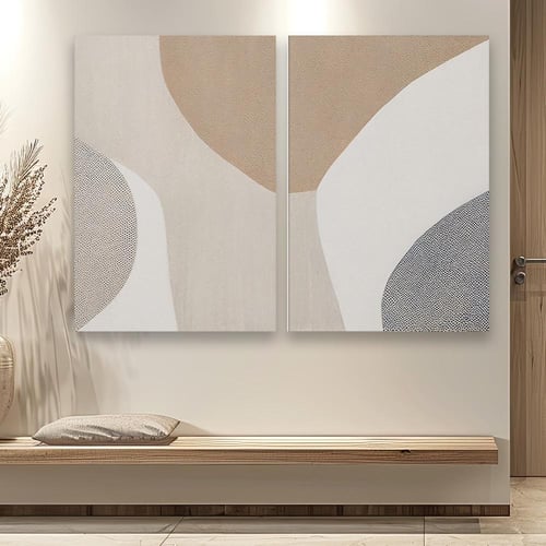 طقم مكون من عدد لوحتين بتصميم مودرن