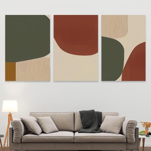 طقم من 3 لوحات بتصميم مودرن