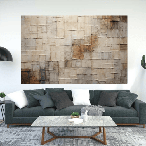 لوحة جدارية تجريدية بتصميم مودرن