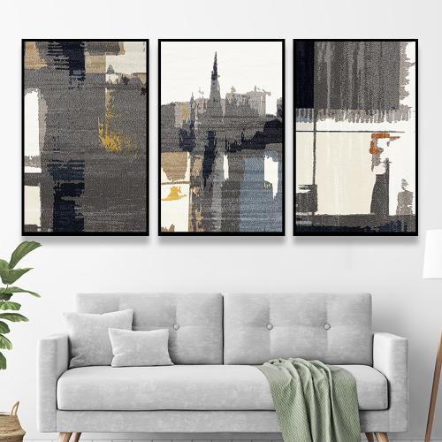 طقم من 3 لوحات بصميم مودرن