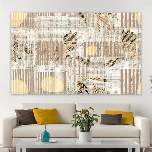 لوحة جدارية تجريدية بتصميم مودرن