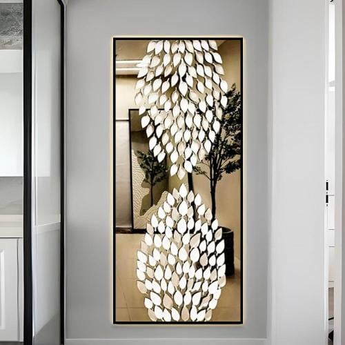 لوحة مرايا جداريه برسومات جبسية