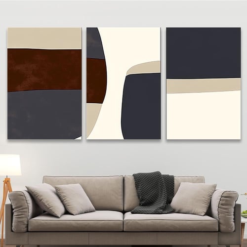 طقم من 3 لوحات بصميم مودرن