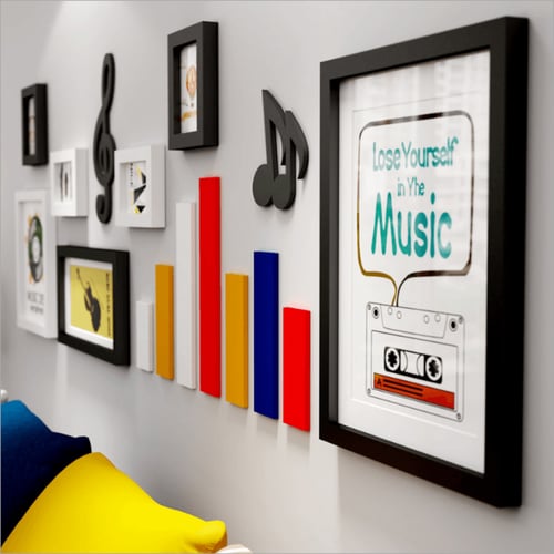 مجموعة لوحات مقسمة مميزه مع قطع ديكورات جدارية