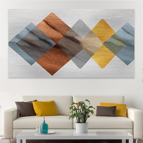 لوحة جدارية تجريدية بتصميم مودرن