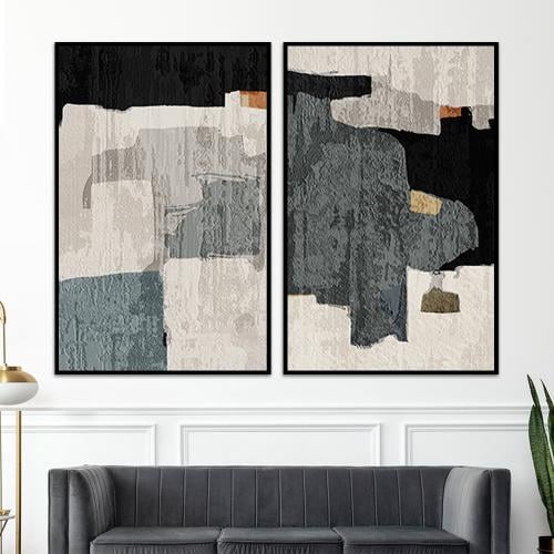 طقم مكون من عدد لوحتين بتصميم مودرن