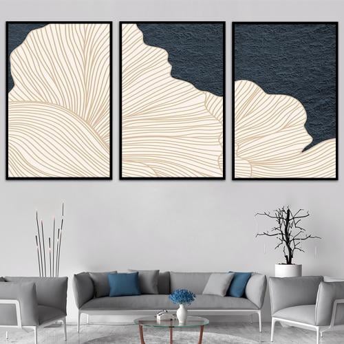 طقم من 3 لوحات بتصميم مودرن
