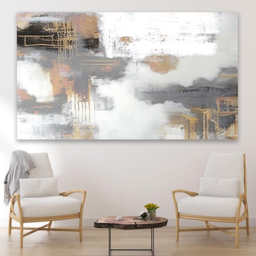 لوحة جدارية تجريدية بتصميم مودرن