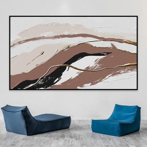 لوحة جدارية تجريدية بتصميم مودرن