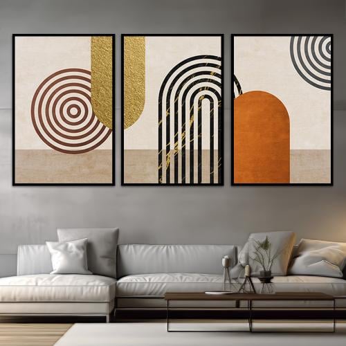 طقم من 3 لوحات بتصميم مودرن