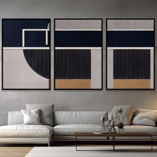 طقم من 3 لوحات بتصميم مودرن