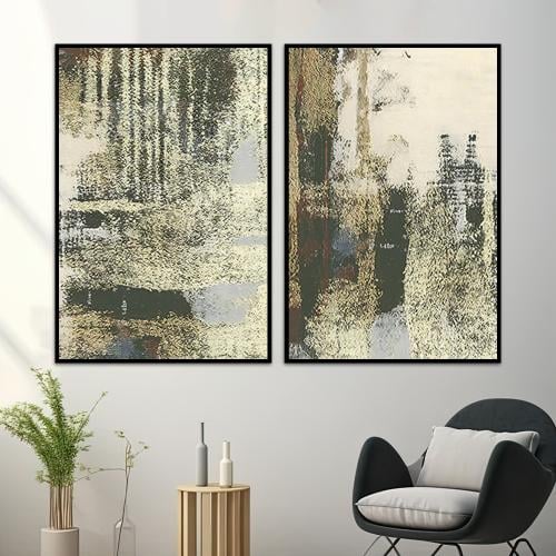 طقم مكون من عدد لوحتين بتصميم مودرن