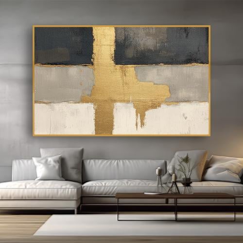 لوحة جدارية تجريدية بتصميم مودرن