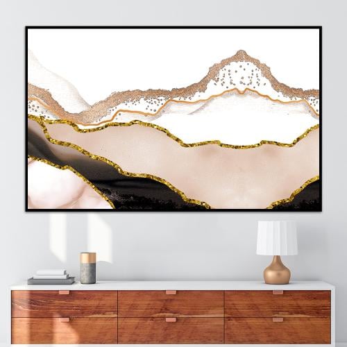 لوحة جدارية تجريدية بتصميم مودرن