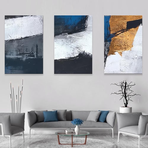 طقم من 3 لوحات بصميم مودرن