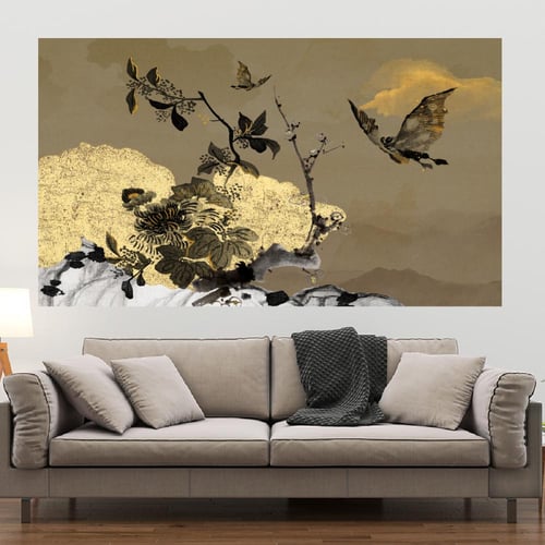 لوحة جدارية تجريدية بتصميم مودرن