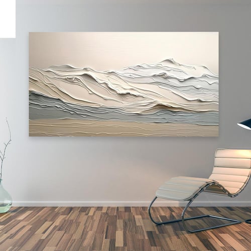 لوحة جدارية تجريدية بتصميم مودرن