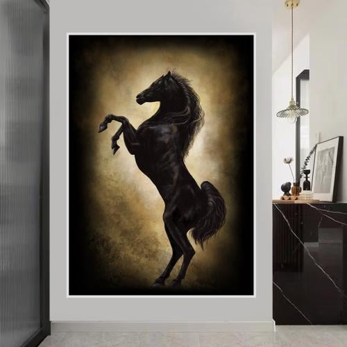 لوحة خيول بتصميم مودرن