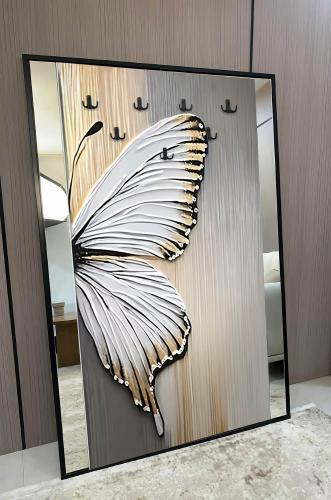 لوحة فنية مع مرايا وعلاقات