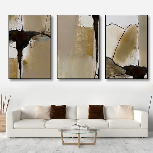 طقم من 3 لوحات بصميم مودرن