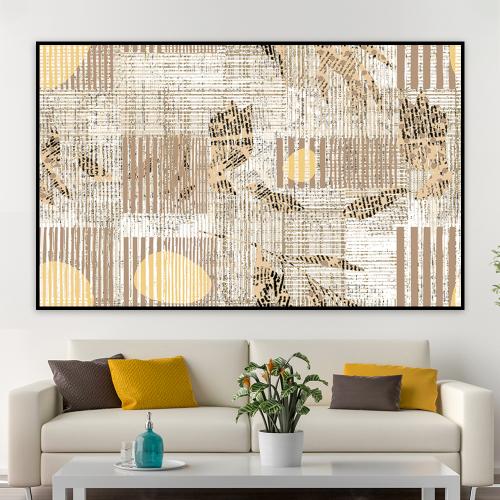 لوحة جدارية تجريدية بتصميم مودرن