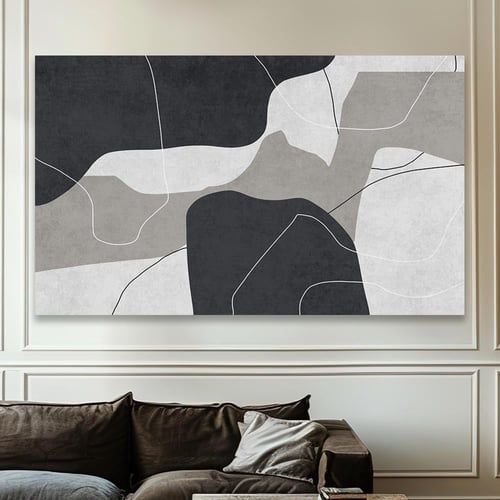 لوحة جدارية تجريدية بتصميم مودرن