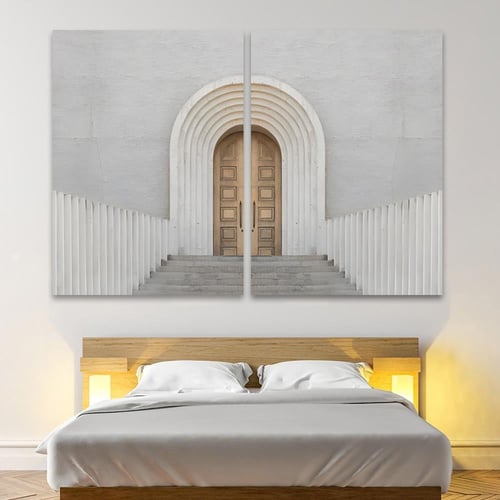 طقم مكون من عدد لوحتين بتصميم مودرن