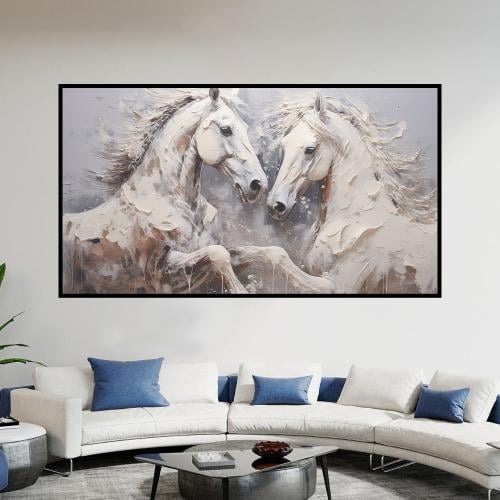 لوحة جدارية بتصميم خيول مودرن